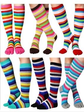 Toe Socks! Brown Toe! Bundle 3 For $15!
